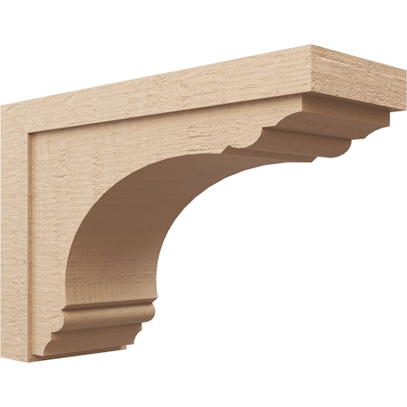 12in. W X 36in. D X 24in. H Series 3 Warren Rough Cedar Woodgrain TimberThane Corbel, Primed Tan